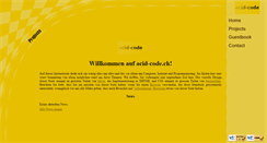 Desktop Screenshot of acid-code.ch