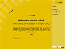 Tablet Screenshot of acid-code.ch